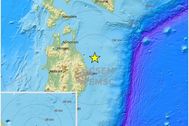 Earthquake of magnitude 6.0 shakes northern Japan