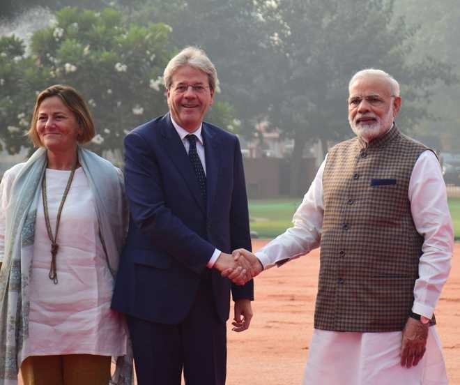 Modi Holds Talks With Italian PM