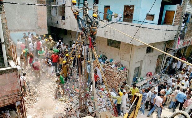 Building Collapses In Delhi