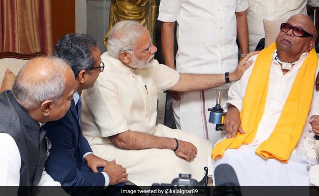 Modi Meets DMK Patriarch Karunanidhi