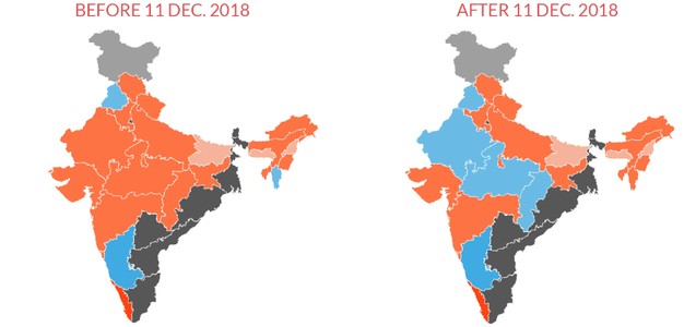 If 2019 Mirrors Assembly Election Results, BJP Risks Losing Up to 100 Seats in Lok Sabha