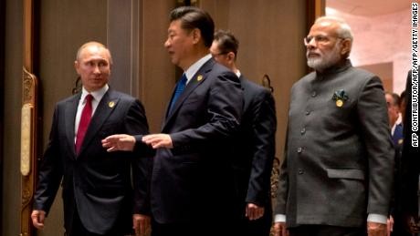 PM Modi meets Xi Jinping, Vladimir Putin in first trilateral after 12 years