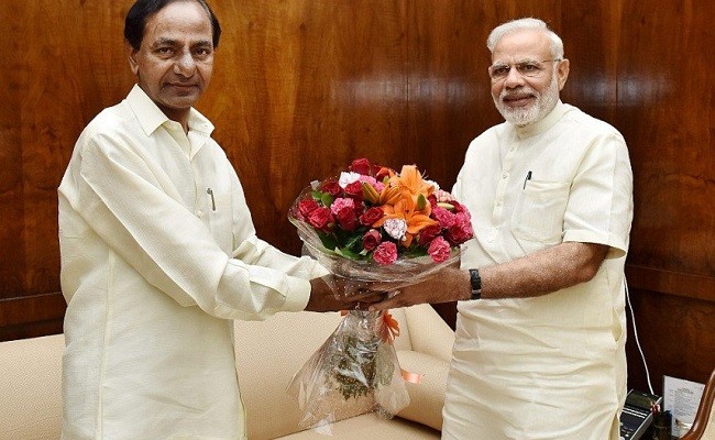 PM Modi congratulates KCR on assuming office as CM