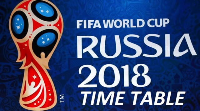 Here's the official Fifa 2018 World Cup timetable with timings