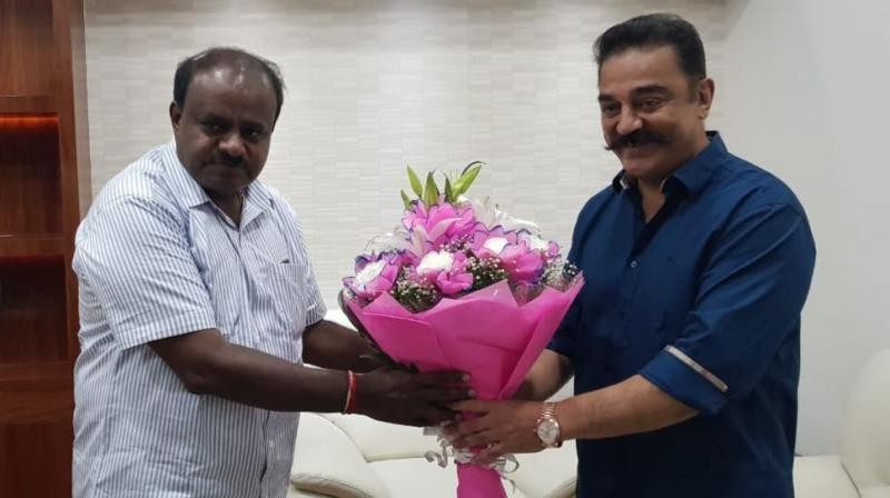 Kamal Haasan meets Karnataka CM HD Kumaraswamy on Cauvery river water issue