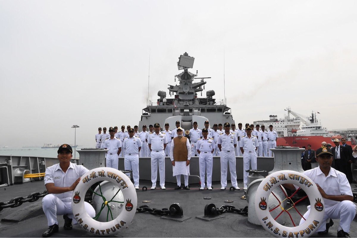 PM Narendra Modi visits Singapore's Changi Naval Base