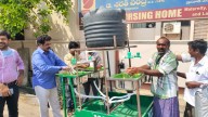 Mobile hand-wash facility for slums in Andhra town  (10:35) 