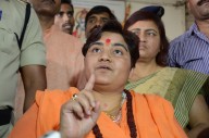 Pragya flies kite to back key BJP issues on Makar Sankranti