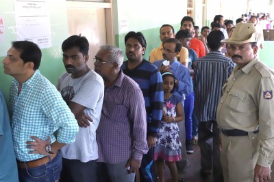 Modest voter turnout in K'taka by-polls till afternoon