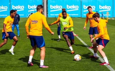 Barca president Laporta 'ashamed' as Eintracht fans pack Camp Nou