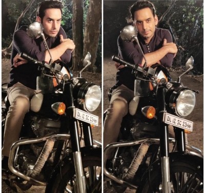 Wheelman: Waseem Mushtaq enjoys biking on shoot of 'Spy Bahu'