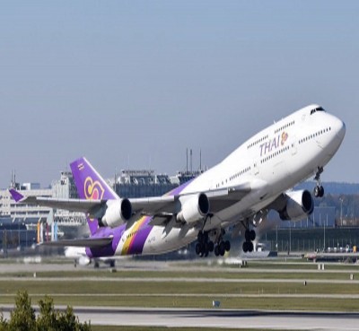 Tyre of Thai Airways plane bursts, 150 people escape unhurt