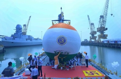 6th Scorpene submarine 'Vagsheer' launched in Mumbai