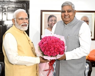 Prez, PM congratulate Dhankhar on becoming Vice-President