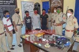 Theft in Tripura police headquarters, 3 held