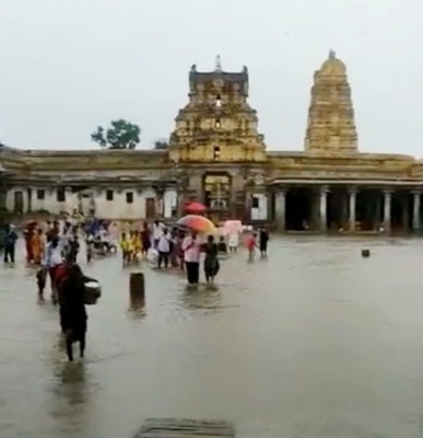 Unesco World Heritage Site Hampi inundated due to heavy rain