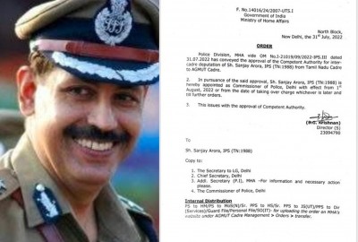 ITBP DG Sanjay Arora appointed new Delhi Police Commissioner