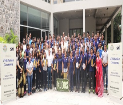 World cup Shooting squads felicitated by National Rifle Association of India