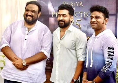 Tamil star Suriya begins shooting for Siva's action entertainer