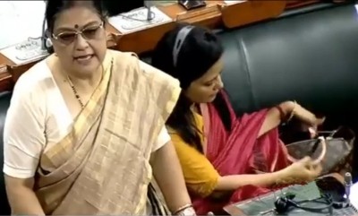 Did Mahua Moitra hide her Louis Vuitton bag in LS?