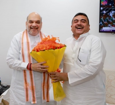 Suvendu Adhikari meets Union Home Minister Amit Shah