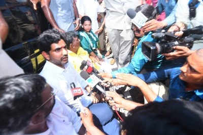 TDP leader Lokesh detained on way to Palasa