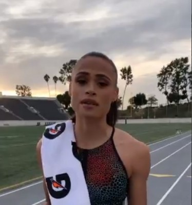 American Sydney McLaughlin wins women's 400m hurdles in world record time