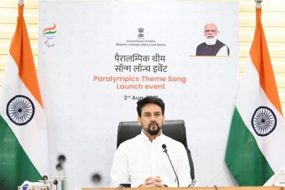 Sports Minister Anurag Thakur launches theme song for Indian Paralympic contingent