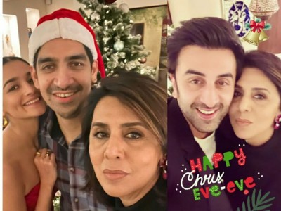 Neetu Kapoor, Alia-Ranbir celebrate Xmas eve with 'Brahmastra' director