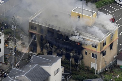 3 dead in Japan building fire, arson suspected