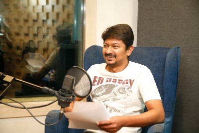 Udhayanidhi Stalin begins dubbing for 'Nenjukku Needhi'