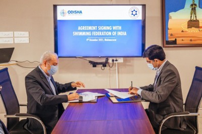 Odisha govt signs agreement with Swimming Federation of India