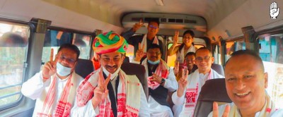 Congress in Assam launches Bus Yatras ahead of polls