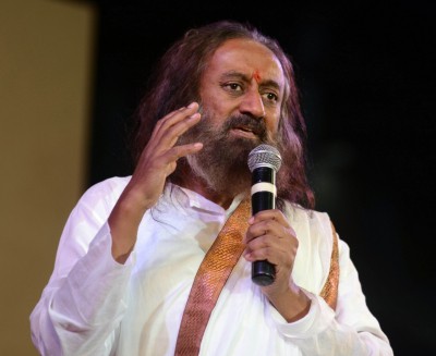 Young scientists interact with Sri Sri Ravi Shankar