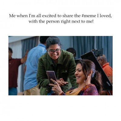 Kajol reveals her 'meme sharing' look