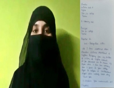 K'taka English lecturer quits job over alleged bar on her hijab