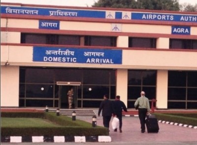 Agra airport terminal building work halted again