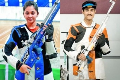 Mehuli Ghosh, Shahu Tushar Mane seal medal in Air Rifle Mixed Team at Changwon Shooting World Cup 