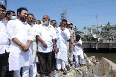 Kishan Reddy slams TRS govt for neglecting Musi works