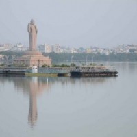 No respite from rain, Hyderabad's Hussain Sagar almost full