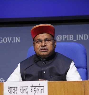 Thaawarchand Gehlot to be sworn in as K'taka Guv on Sunday