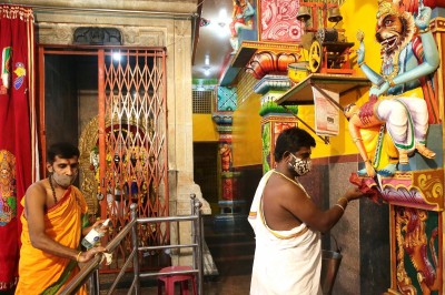 Temples, mosques, churches open sans offerings in Karnataka