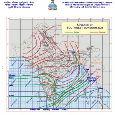 East India likely to see rainfall from June 10