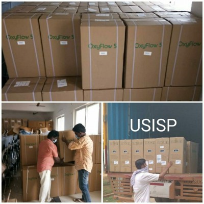 USISP donates 400 oxygen concentrators to Andhra