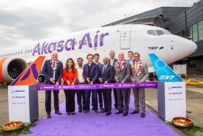 Akasa Air takes delivery of first of its 72 aircraft from Boeing