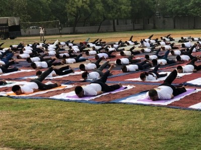 Delhi Armed Police celebrates Yoga Day in Delhi