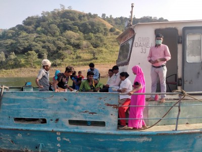 Boat ambulances ferry Covid jabs to remote tribal villages in Maharashtra