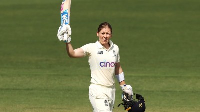 Women's Ashes Test: Knight's unbeaten ton helps England stand tall on Day 2