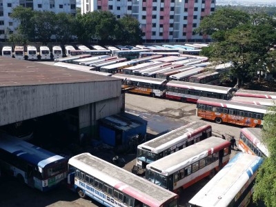 RTC bus runs over three workers in Telangana