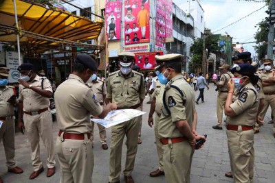 Security tightened in Telangana's Bodhan in view of bandh call Police in Telagana's B